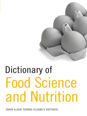 cover image of Dictionary of Food Science and Nutrition